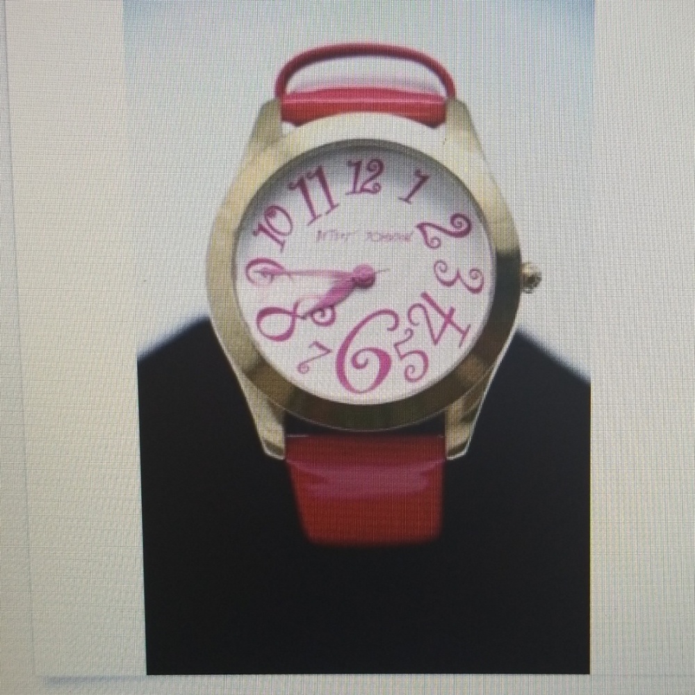Betsy Johnson Hot Pink Watch